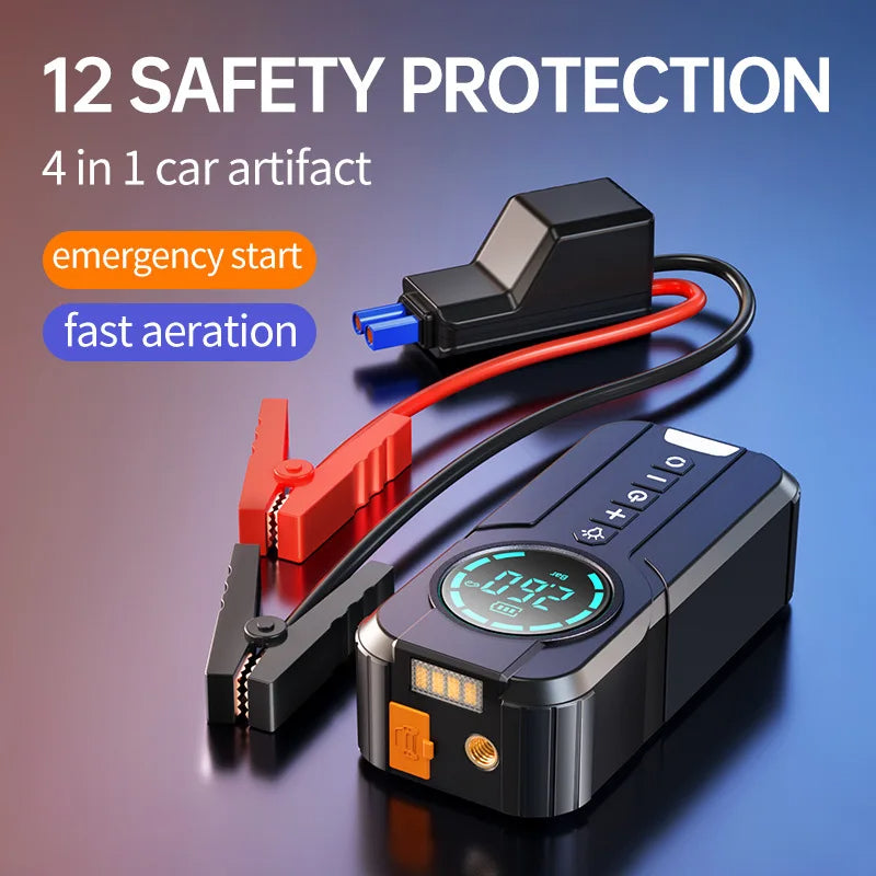 4 in 1 Portable Car Air Compressor Air Pump