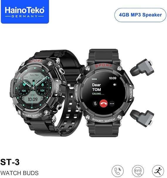 Haino Teko ST-3 Watch Buds – Smartwatch with Wireless Earbuds