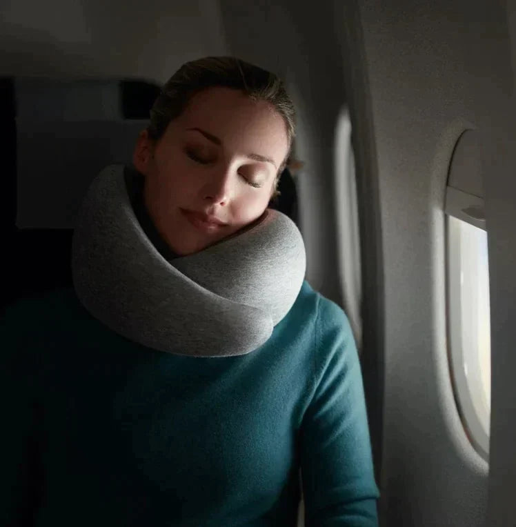 Ostrich pillow + eye mask for sleeping + earplugs