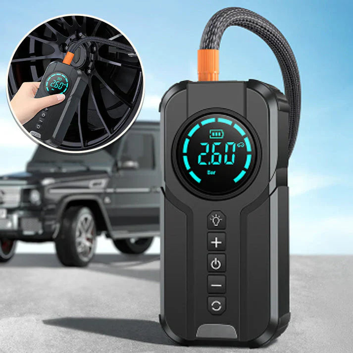 4 in 1 Portable Car Air Compressor Air Pump